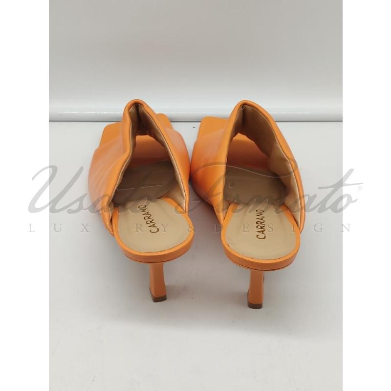 SCARPE DONNA CARRANO ARANCIO PELLE TG. 40 | Mercatino dell'Usato Roma parioli 3