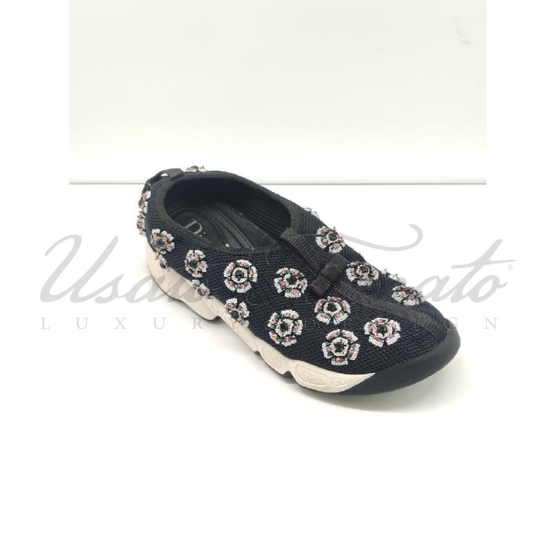 SCARPE DONNA CHRISTIAN DIOR NERE PERLINE  | Mercatino dell'Usato Roma parioli 1