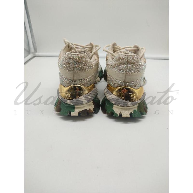SCARPE DONNA CLJD PIZZO BEIGE STRASS TG. 40 | Mercatino dell'Usato Roma parioli 3