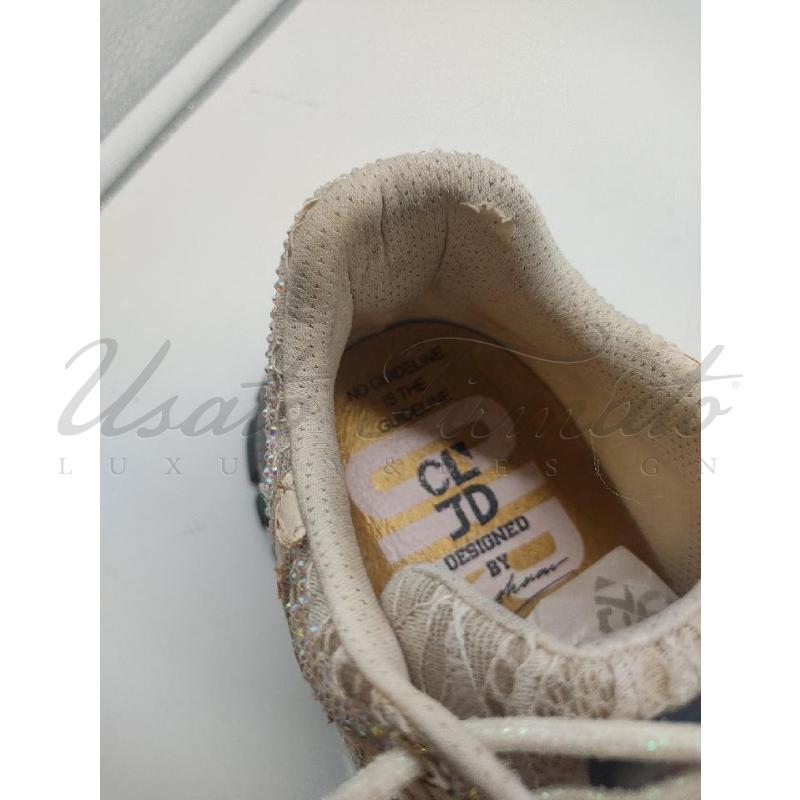 SCARPE DONNA CLJD PIZZO BEIGE STRASS TG. 40 | Mercatino dell'Usato Roma parioli 4
