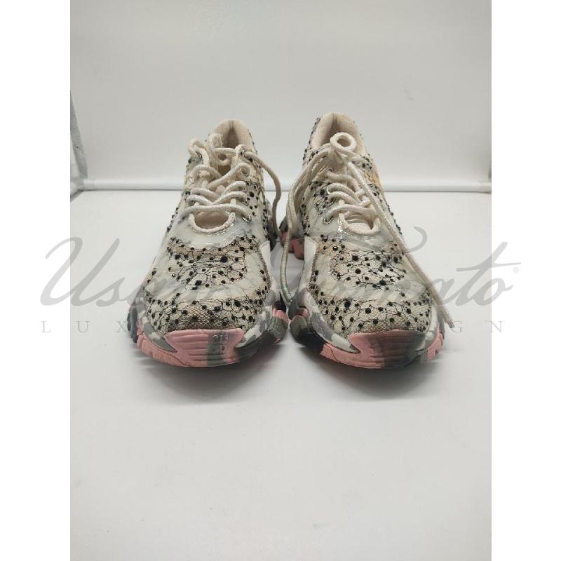 SCARPE DONNA CLJD PIZZO BEIGE STRSS NERI TG. 40 | Mercatino dell'Usato Roma parioli 2