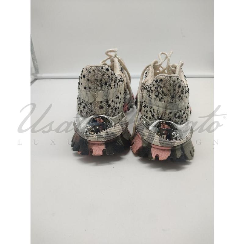 SCARPE DONNA CLJD PIZZO BEIGE STRSS NERI TG. 40 | Mercatino dell'Usato Roma parioli 3