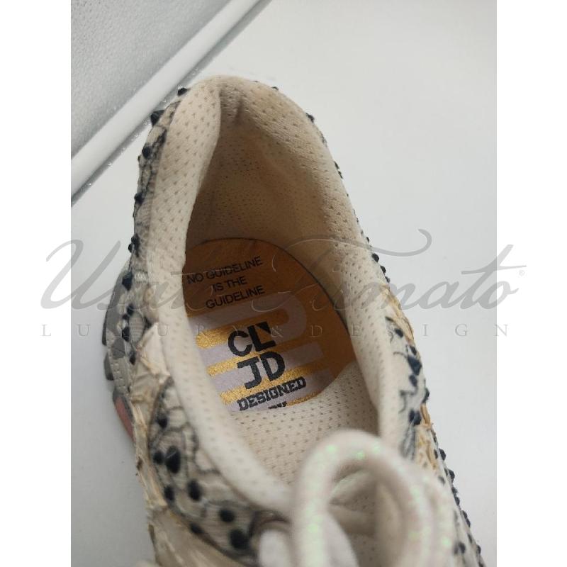 SCARPE DONNA CLJD PIZZO BEIGE STRSS NERI TG. 40 | Mercatino dell'Usato Roma parioli 4