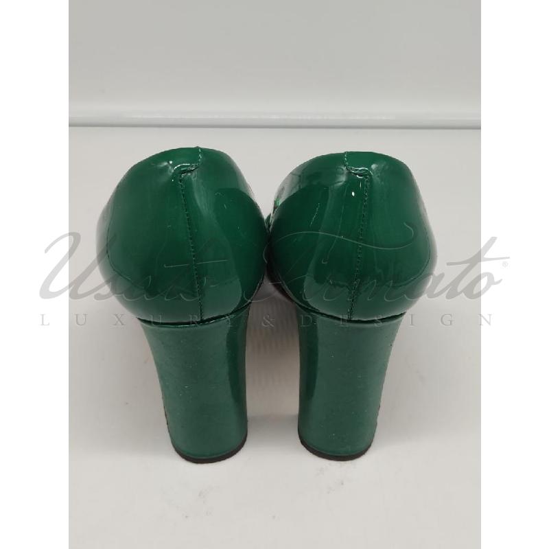 SCARPE DONNA DOLCE E GABBANA STRASS VERDI TG 39 | Mercatino dell'Usato Roma parioli 3