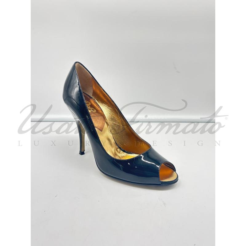 SCARPE DONNA D&G NERE LUCIDE TG. 40 | Mercatino dell'Usato Roma parioli 1