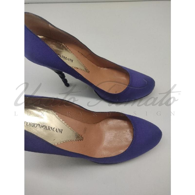 SCARPE DONNA EMPORIO ARMANI VIOLA TG 40 | Mercatino dell'Usato Roma parioli 3
