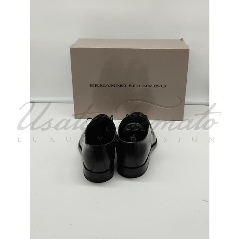 SCARPE DONNA ERMANNO SCERVINO STRINGATA NERA TG 38 | Mercatino dell'Usato Roma parioli 3