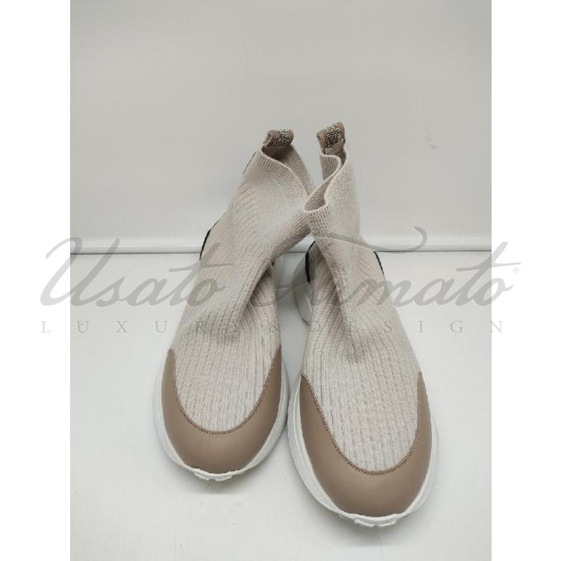 SCARPE DONNA FABIANA FILIPPI CALZINO BEIGE TG 40 | Mercatino dell'Usato Roma parioli 2