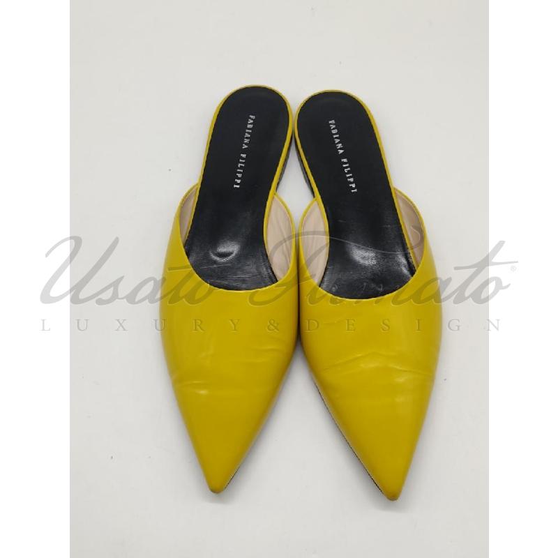SCARPE DONNA FABIANA FILIPPI GIALLE  TG 40 1/2 | Mercatino dell'Usato Roma parioli 2
