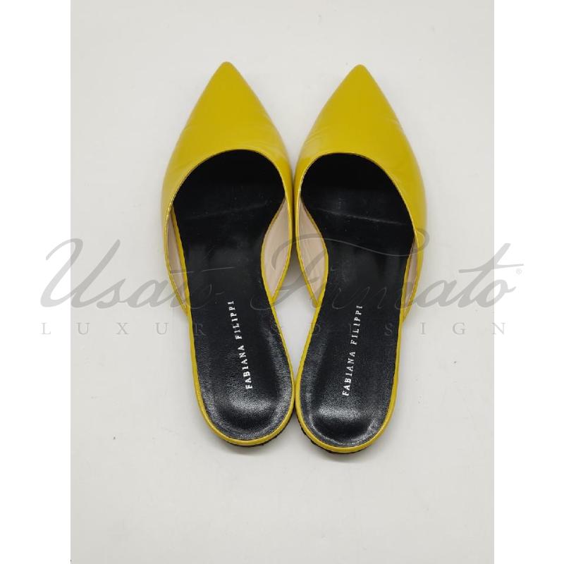 SCARPE DONNA FABIANA FILIPPI GIALLE  TG 40 1/2 | Mercatino dell'Usato Roma parioli 3