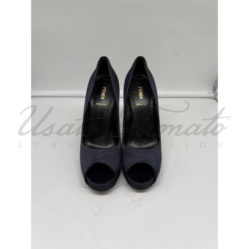 SCARPE DONNA FENDI BLU TG. 39 | Mercatino dell'Usato Roma parioli 2