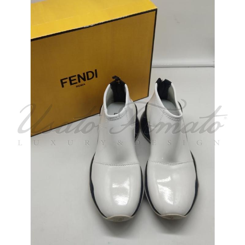 SCARPE DONNA FENDI PELLE VERNICIATA BIANCA TG 40 | Mercatino dell'Usato Roma parioli 2