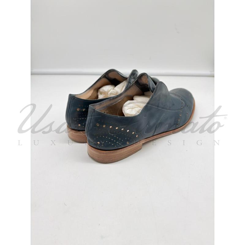 SCARPE DONNA FRATELLI ROSSETTI BLU PELLE TG.38  | Mercatino dell'Usato Roma parioli 3