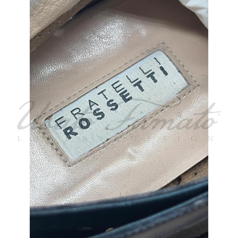 SCARPE DONNA FRATELLI ROSSETTI BLU PELLE TG.38  | Mercatino dell'Usato Roma parioli 4