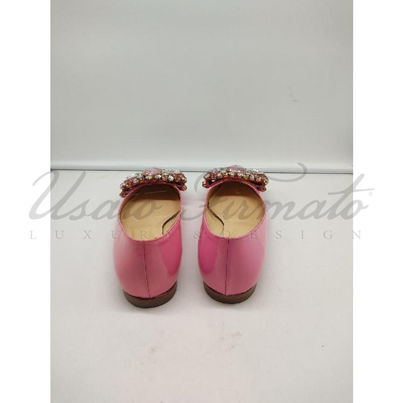 SCARPE DONNA GEBEDE GIOIELLO ROSA STRASS TG 38 | Mercatino dell'Usato Roma parioli 3