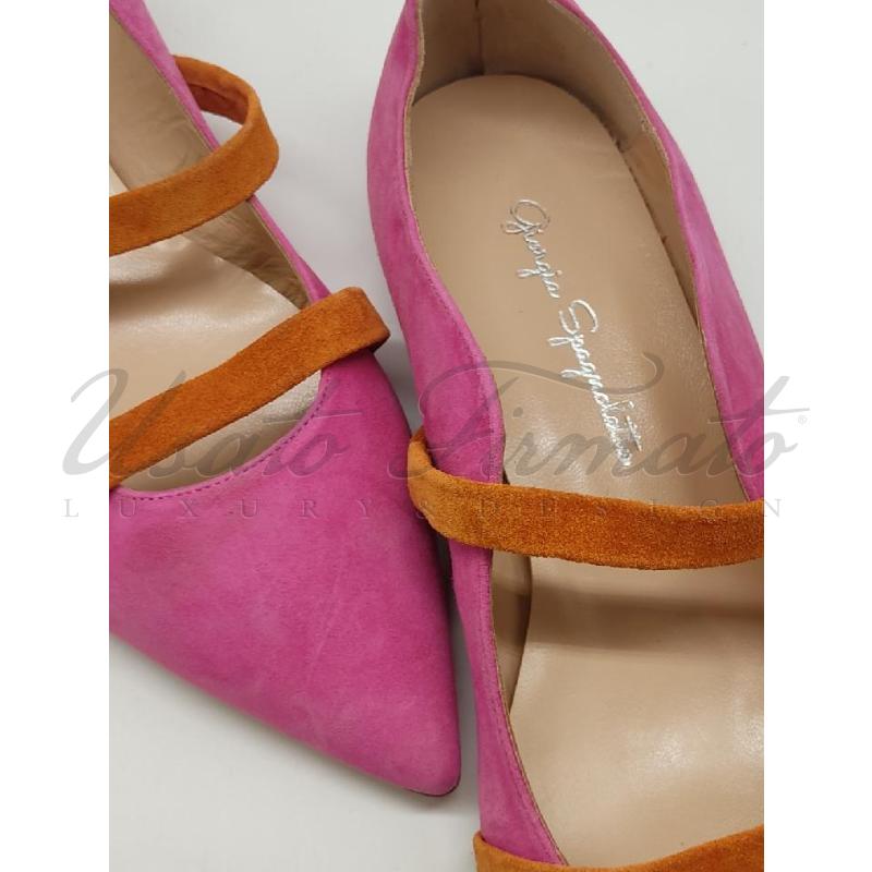 SCARPE DONNA GIORGIA SPAGNOLETTO ROSA TG 40 | Mercatino dell'Usato Roma parioli 4