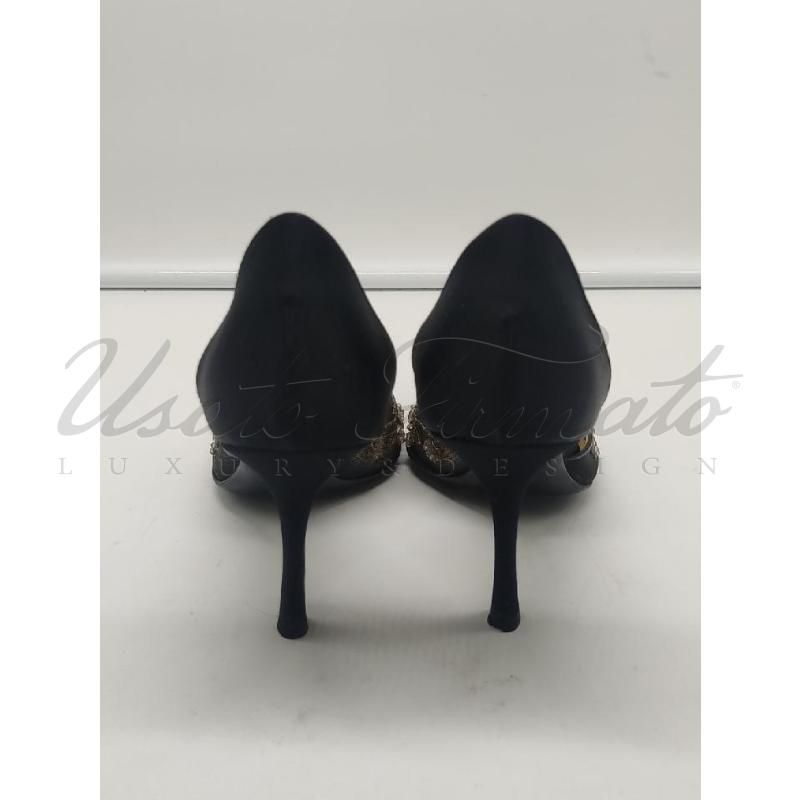 SCARPE DONNA GIORGIO ARMANI NERE PERLINE TG. 37.5 | Mercatino dell'Usato Roma parioli 3