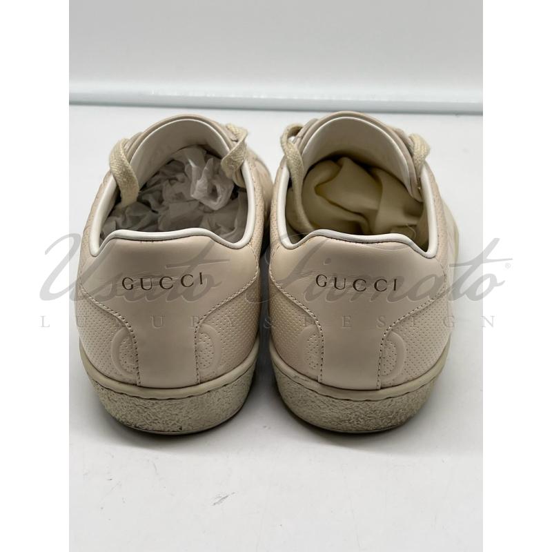 SCARPE DONNA GUCCI GG BEIGE PELLE TG. 36 | Mercatino dell'Usato Roma parioli 3