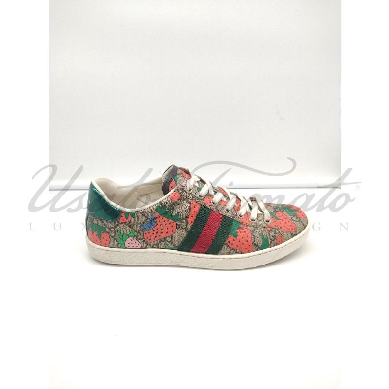 SCARPE DONNA GUCCI GG FRAGOLE TG 38 | Mercatino dell'Usato Roma parioli 1