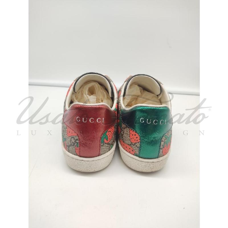 SCARPE DONNA GUCCI GG FRAGOLE TG 38 | Mercatino dell'Usato Roma parioli 3