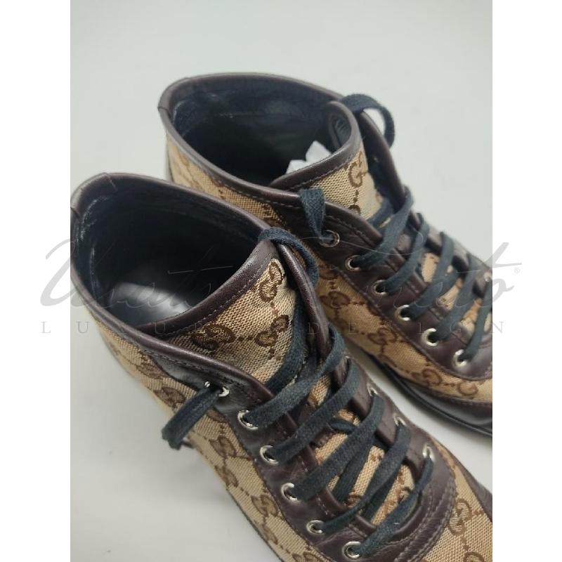 SCARPE DONNA GUCCI GG SUPREME BEIGE TG. 38.5 | Mercatino dell'Usato Roma parioli 4