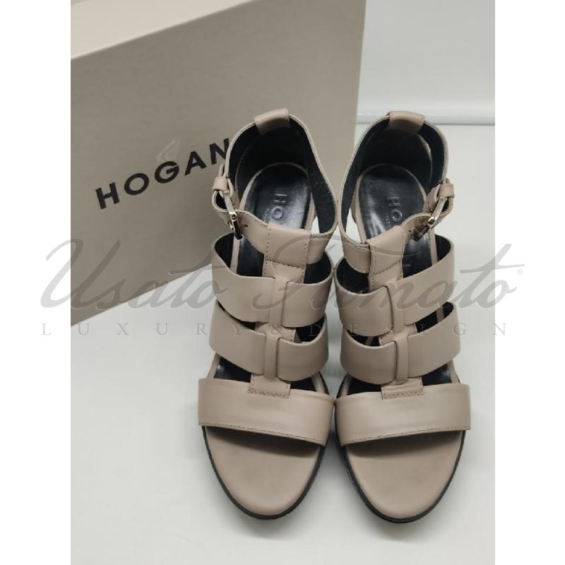 SCARPE DONNA HOGAN PELLE GRIGIA TG 37 | Mercatino dell'Usato Roma parioli 2