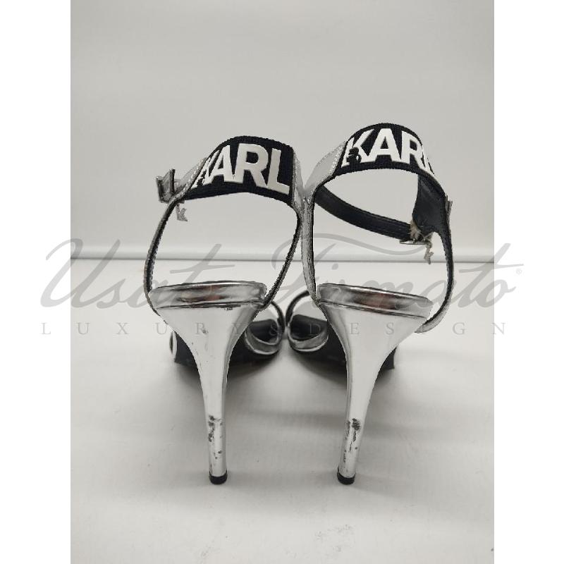SCARPE DONNA KARL LAGERFELD ARGENTO TG.40 | Mercatino dell'Usato Roma parioli 3