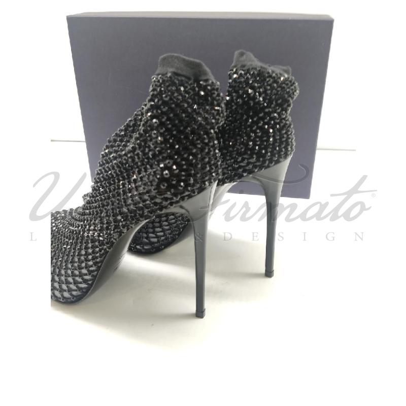 SCARPE DONNA LE SILLA STRASS NERE TG 39 | Mercatino dell'Usato Roma parioli 3