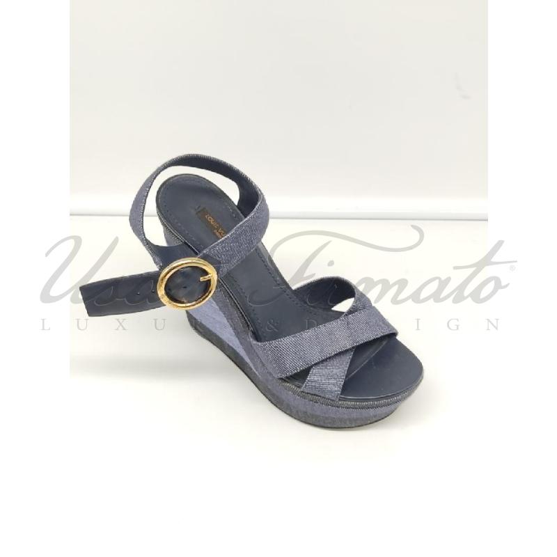 SCARPE DONNA LOUIS VUITTON ZEPPE DENIM  LV TG 38  | Mercatino dell'Usato Roma parioli 1