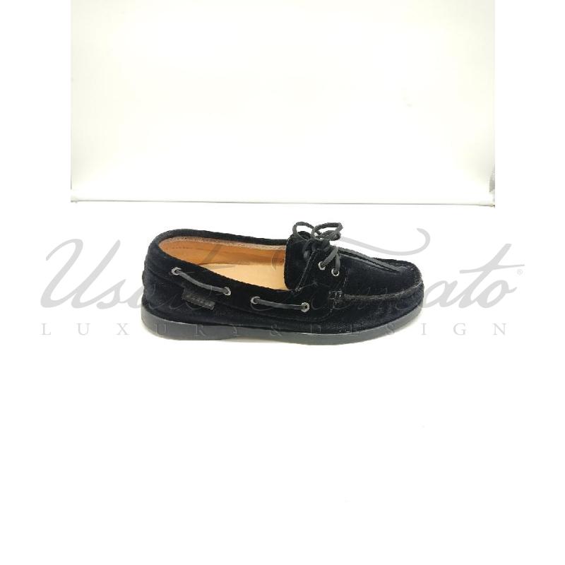 SCARPE DONNA MANEBI VELLUTO MOCASSINO BARCA TG 40 | Mercatino dell'Usato Roma parioli 1