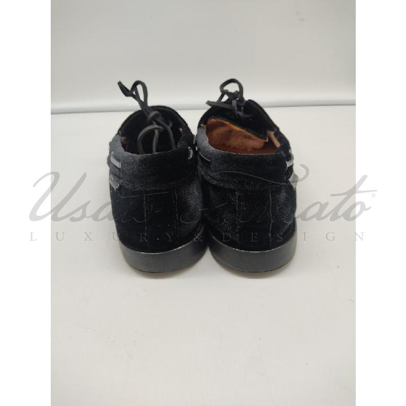 SCARPE DONNA MANEBI VELLUTO MOCASSINO BARCA TG 40 | Mercatino dell'Usato Roma parioli 3