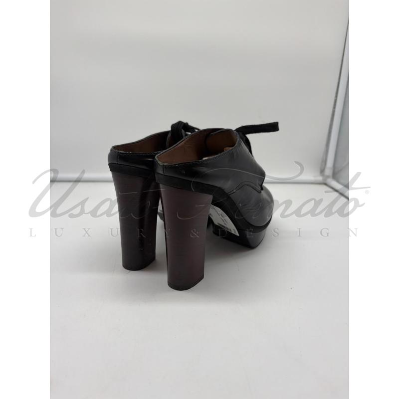SCARPE DONNA MARNI NERE PELLE  | Mercatino dell'Usato Roma parioli 3