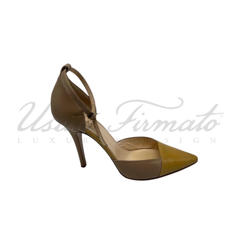 SCARPE DONNA MAXMARA BEIGE GIALLE TG. 38 | Mercatino dell'Usato Roma parioli 1