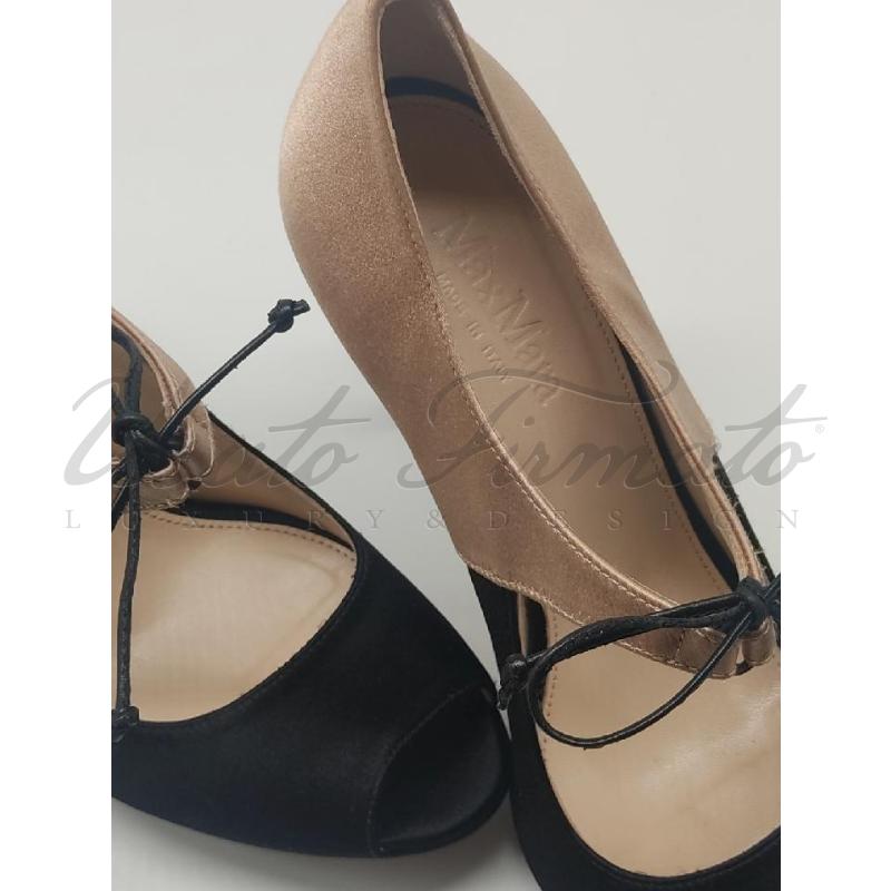 SCARPE DONNA MAXMARA BEIGE NERO TG 37 | Mercatino dell'Usato Roma parioli 4