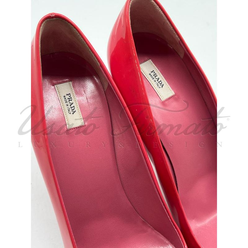 SCARPE DONNA PRADA CORALLO TG. 37.5 | Mercatino dell'Usato Roma parioli 4