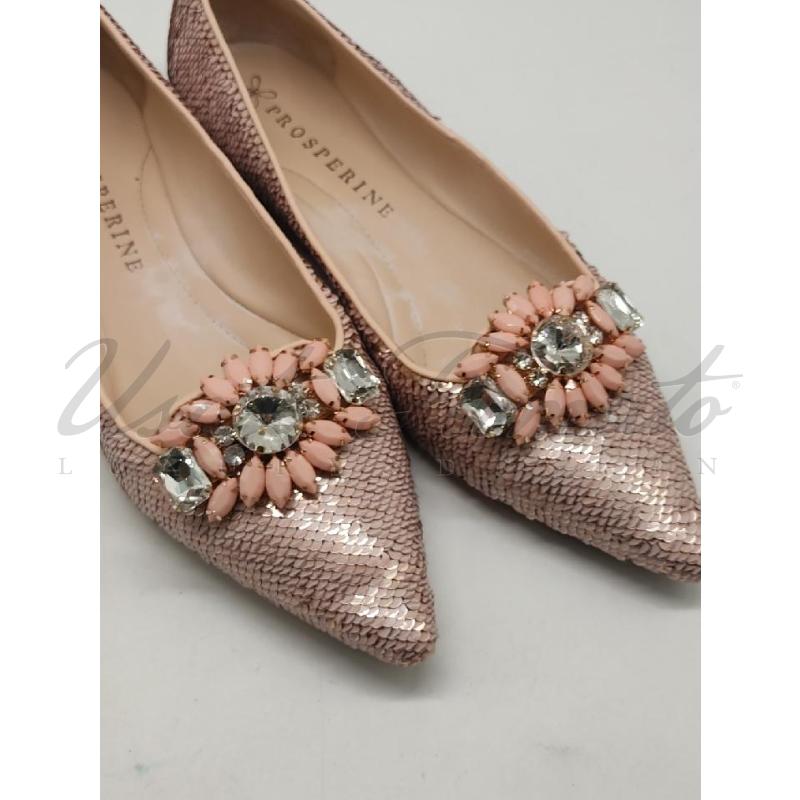 SCARPE DONNA PROSPERINE ROSA PAILLETTE TG 40 | Mercatino dell'Usato Roma parioli 4