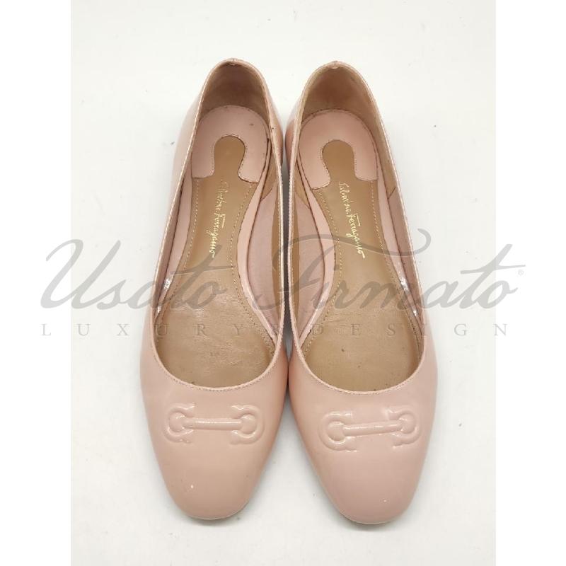 SCARPE DONNA SALVATORE FERRAGAMO ROSA CIPRIA TG. 6.5 | Mercatino dell'Usato Roma parioli 2