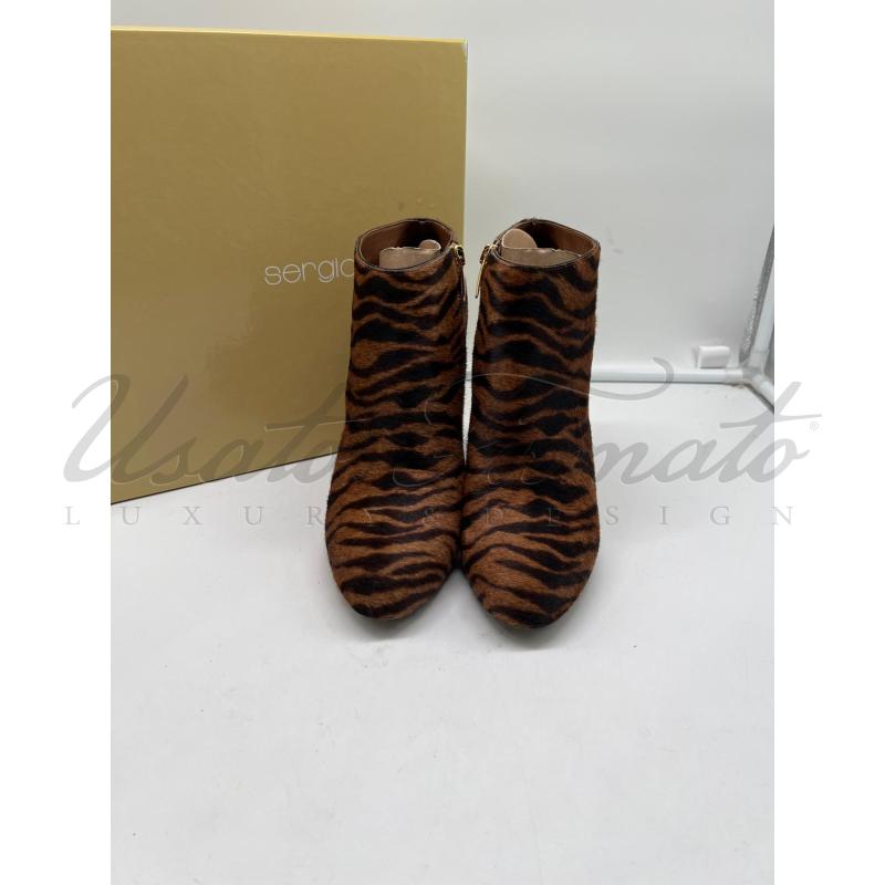 SCARPE DONNA SERGIO ROSSI ANIMALIER CAVALLINO TG 39 | Mercatino dell'Usato Roma parioli 2