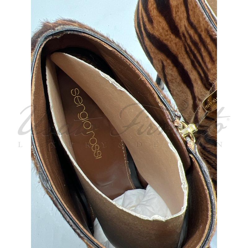 SCARPE DONNA SERGIO ROSSI ANIMALIER CAVALLINO TG 39 | Mercatino dell'Usato Roma parioli 4