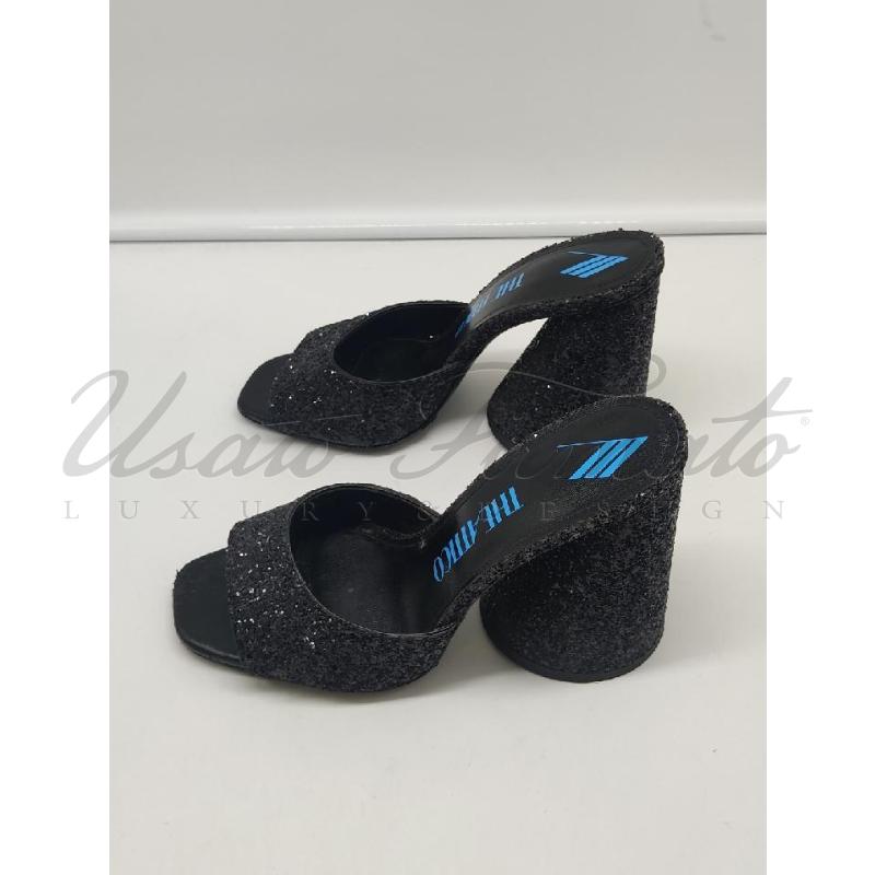 SCARPE DONNA THE ATTICO NERE PAILLETTES TG 39 | Mercatino dell'Usato Roma parioli 3