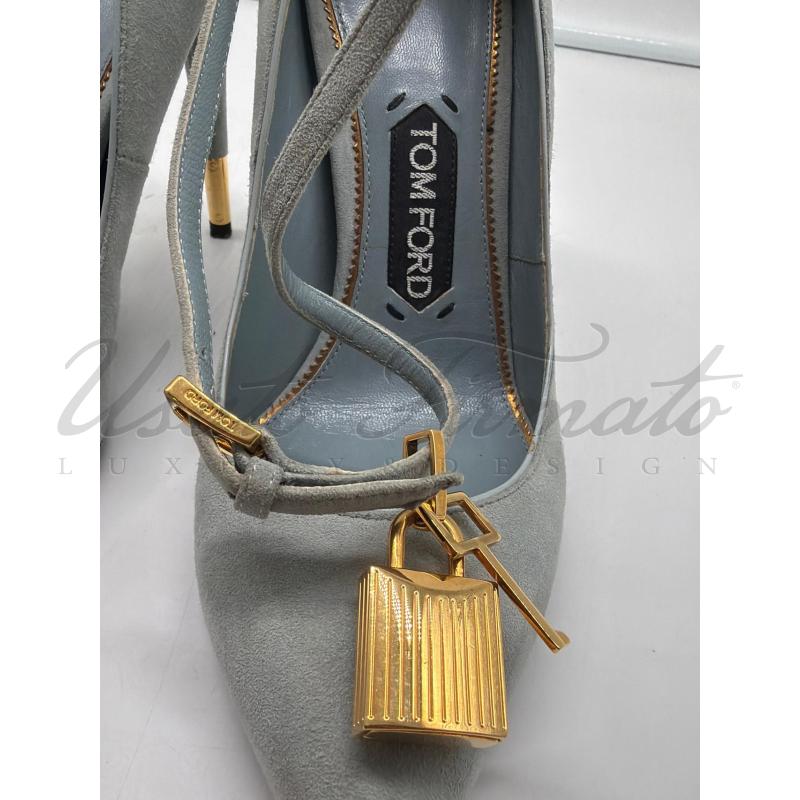 SCARPE DONNA TOM FORD CELESTE SUEDE TG. 37.5 | Mercatino dell'Usato Roma parioli 4