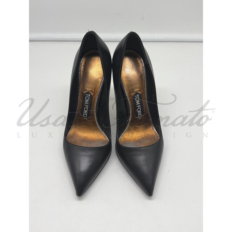 SCARPE DONNA TOM FORD NERE PELLE TG. 37 | Mercatino dell'Usato Roma parioli 2