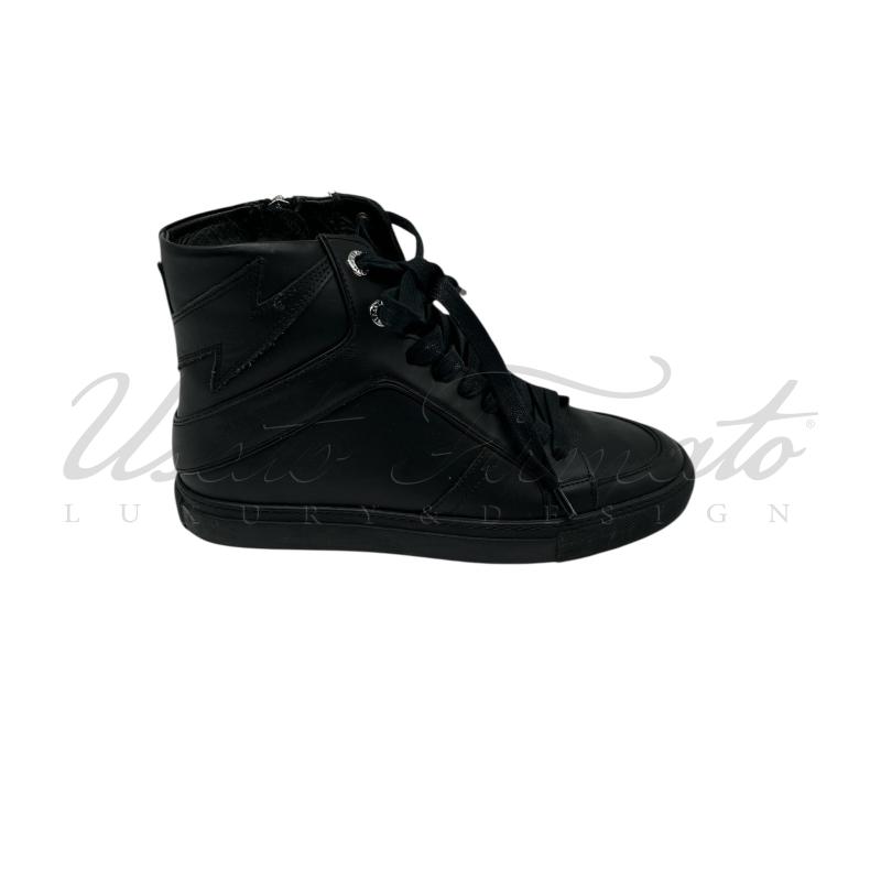 SCARPE DONNA ZADIG & VOLTAIRE NERE TG 38 | Mercatino dell'Usato Roma parioli 1