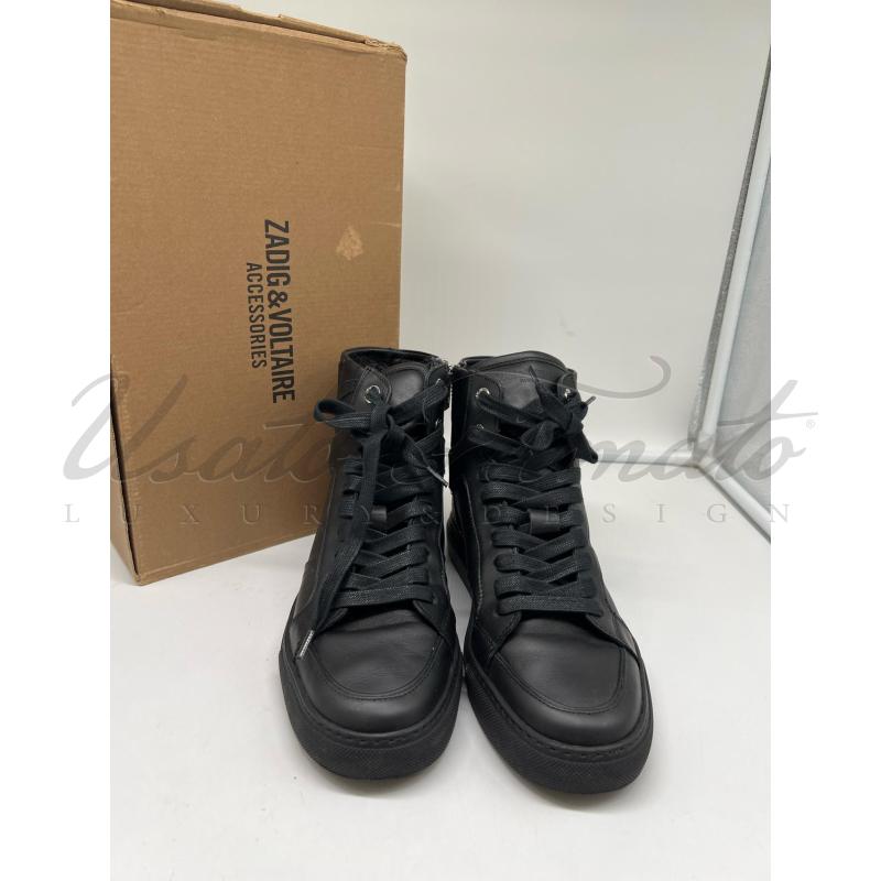 SCARPE DONNA ZADIG & VOLTAIRE NERE TG 38 | Mercatino dell'Usato Roma parioli 2