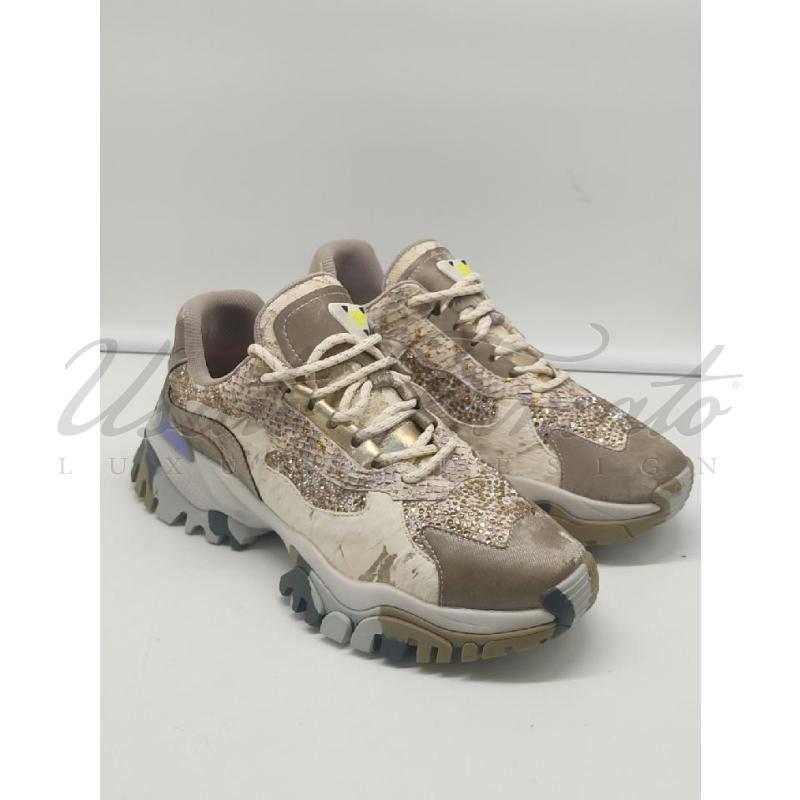 SCARPE DONNA  JOIA PARIS BEIGE STRASS TG 40 | Mercatino dell'Usato Roma parioli 1