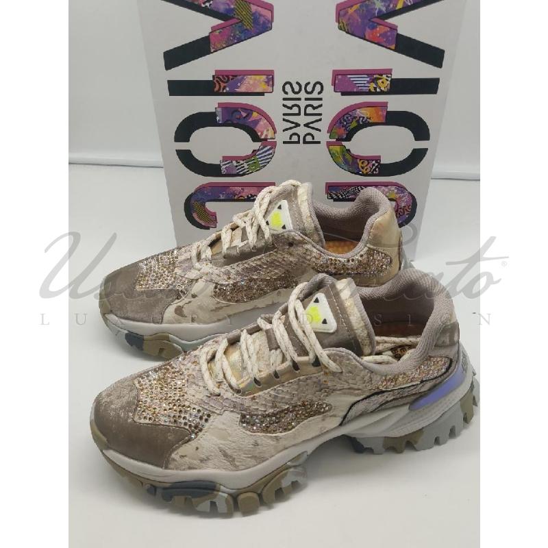 SCARPE DONNA  JOIA PARIS BEIGE STRASS TG 40 | Mercatino dell'Usato Roma parioli 3