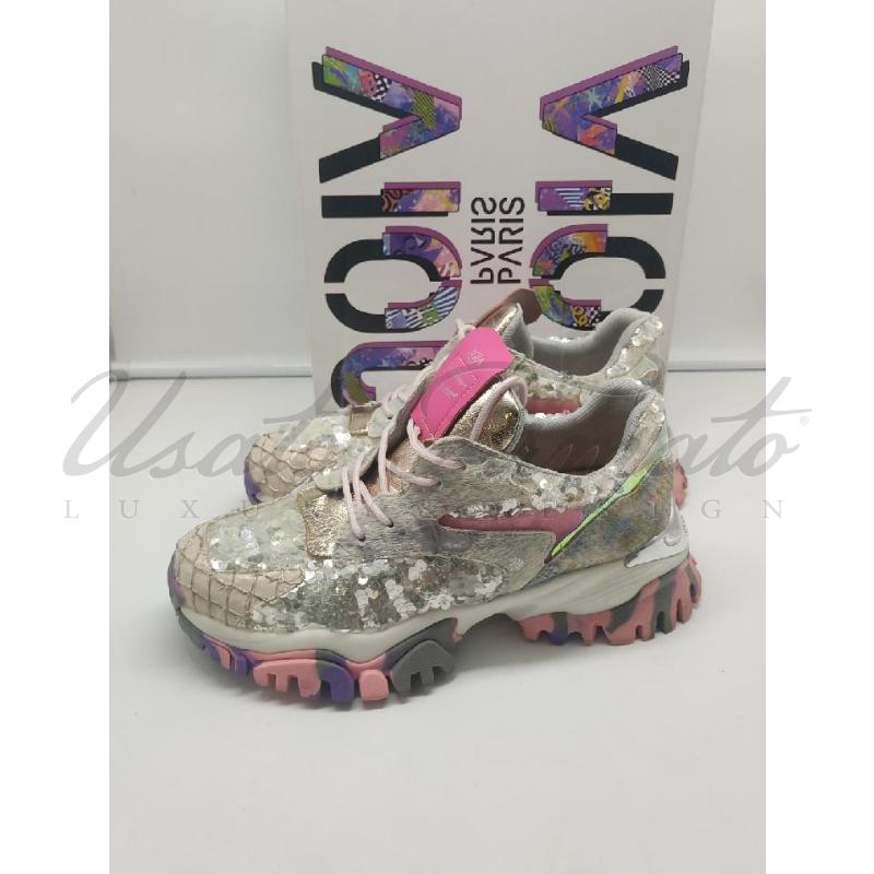 SCARPE DONNA  JOIA PARIS ROSA STRASS TG 40 | Mercatino dell'Usato Roma parioli 3