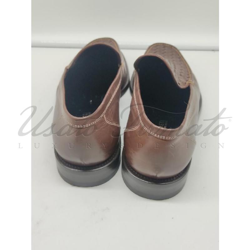 SCARPE UOMO BOTTEGA VENETA PELLE MARRONE TG 42 | Mercatino dell'Usato Roma parioli 3