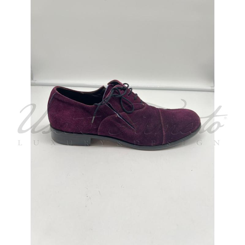 SCARPE UOMO CESARE PACIOTTI VIOLA SUEDE TG. 6 | Mercatino dell'Usato Roma parioli 1
