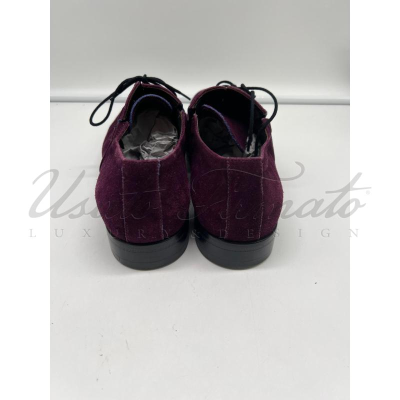 SCARPE UOMO CESARE PACIOTTI VIOLA SUEDE TG. 6 | Mercatino dell'Usato Roma parioli 3